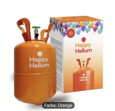 Happy Helium für 30 Ballons.Heliumflasche für Party
