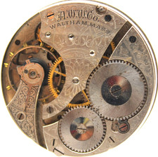 1907 WALTHAM POCKET WATCH MOVEMENT 15763730 GRADE: 610 16s 7j JH2 