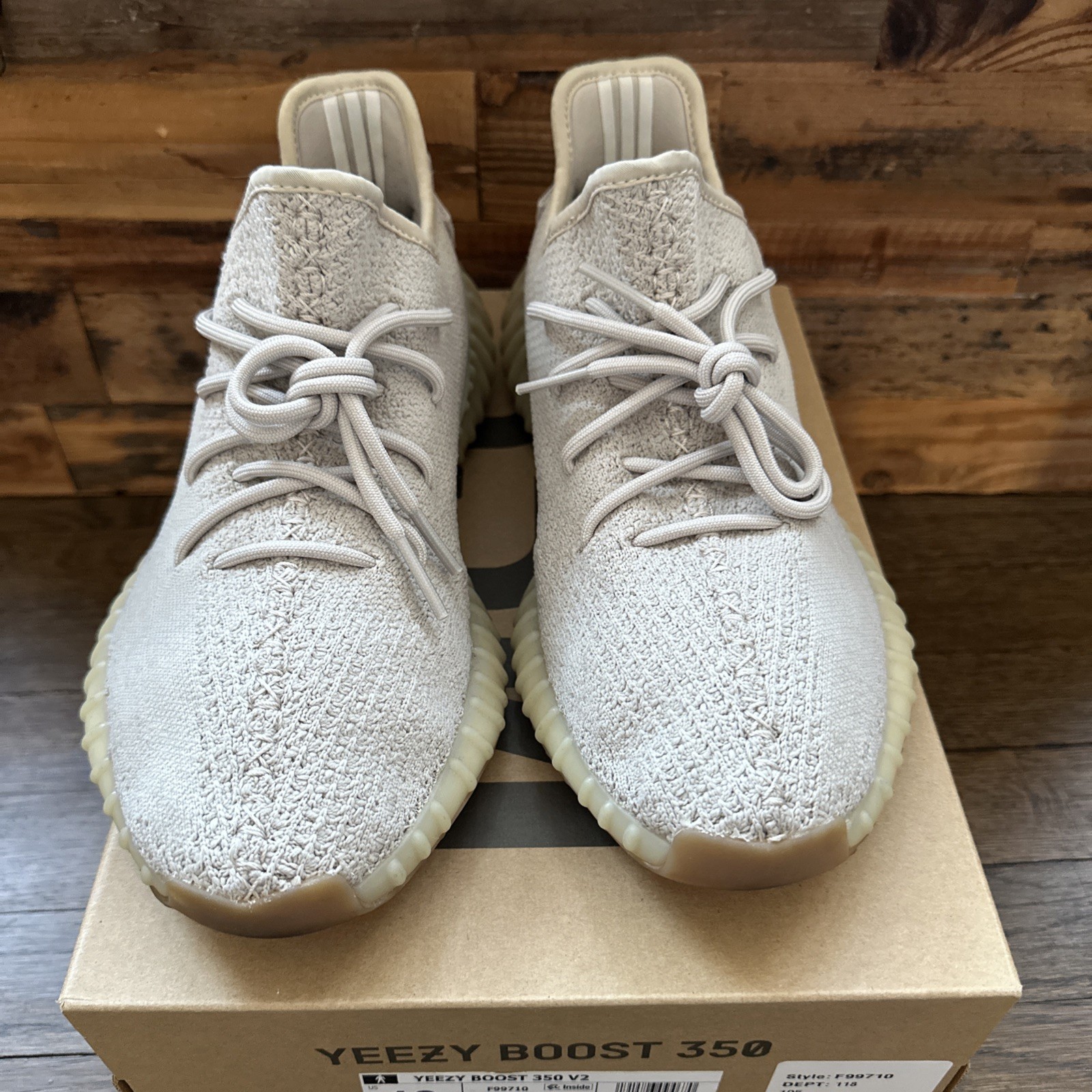 Adidas Yeezy Boost 350 V2 Sesame F99710 Sneakers Shoes Men’s Size 10 thumbnail 4