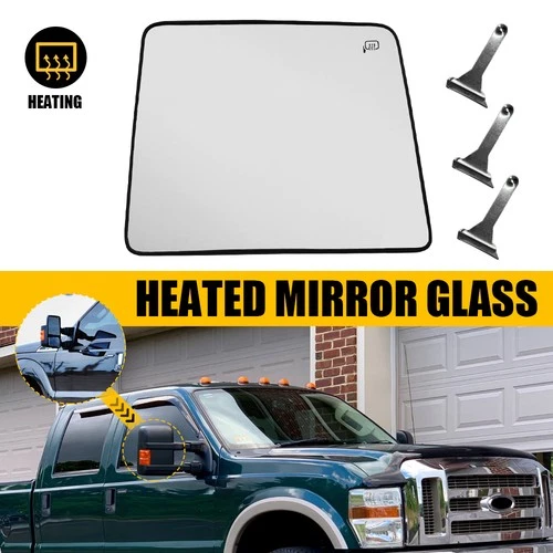 For DUTY 08-16 SUPER 550 F250 350 Upper Mirror Glass Non-Heated Passenger Tow