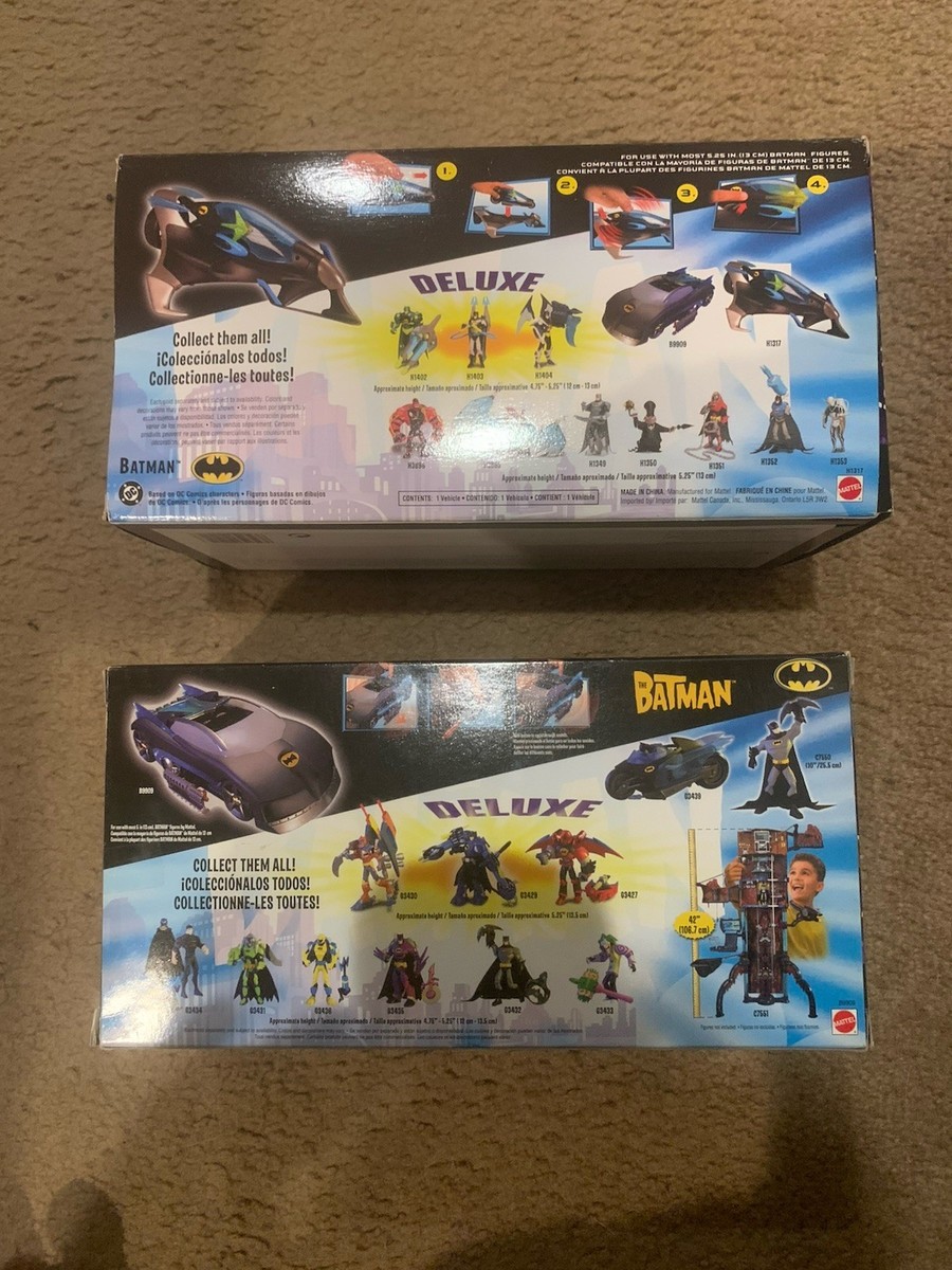 Batman Lot Of 2 2004 Batmobile Batjet Cartoon Mattel | eBay