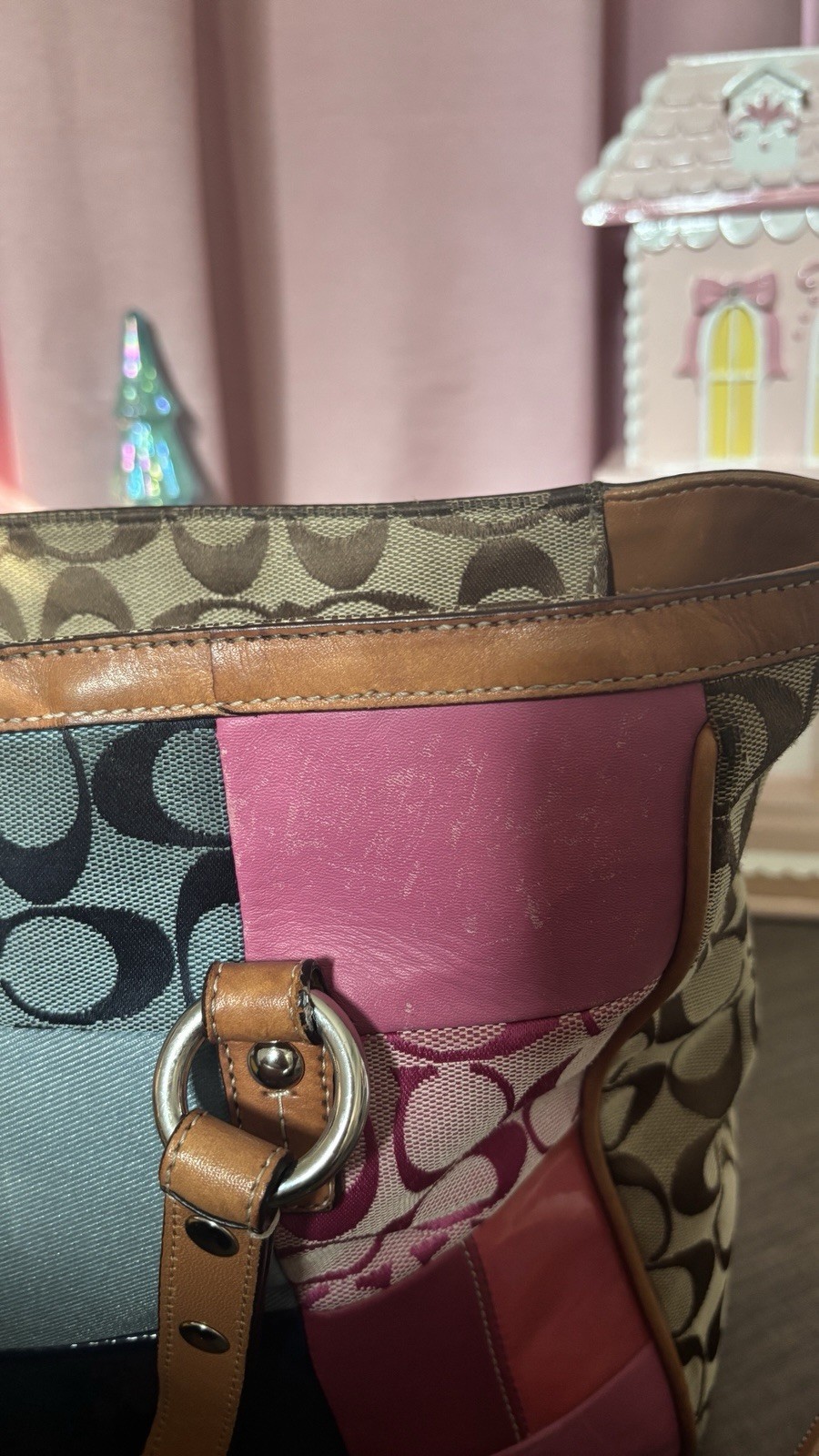 Coach Patchwork Multicolor Tote Wallet Set Logo L… - image 6