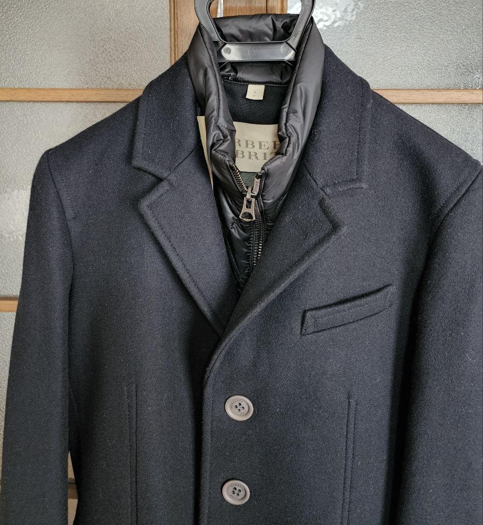 Burberry  BURBERRY BRIT Dark Navy Cashmere Blend Wool Coat With Tag thumbnail 2