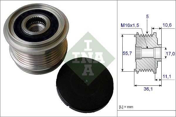 Schaeffler INA 535 0161 10 Generatorfreilauf FüR Ford Volvo-image