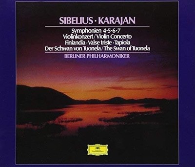 2CD HERBERT VON KARAJAN Sibelius Symphonien  UCGG91056 DG DEUTSCHE  JAPAN OBI SE