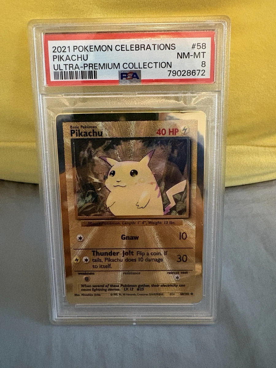 Pokémon TCG Grade 8 Pikachu Individual Collectible Card Game Cards