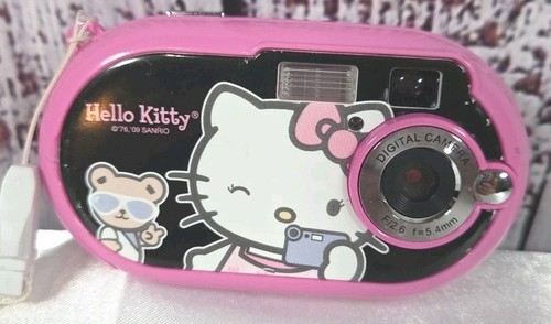 Hello Kitty Digitalkamera mit Blitz 2009 Sanrio Co. VOLL FUNKTIONSFÄHIG