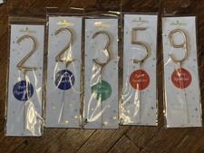 Birthday Cake Topper/Sparkling Candle LOT:   s 2 x2 , 3, 5, 9
