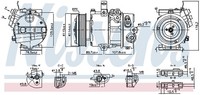 Nissens 890751 Kompressor Klimaanlage FüR Kia Hyundai