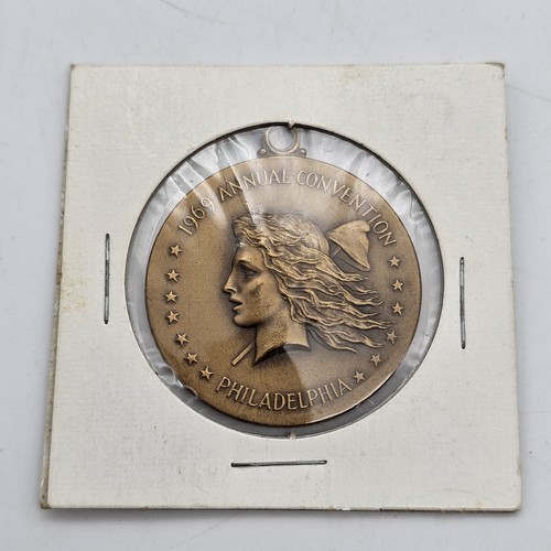1969 American Numismatic Association Medal Annual Convention Philadelphia