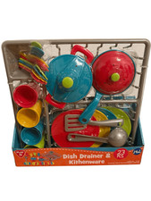 Brand New PlayGo Dish Drainer  Kitchenware 23 Pcs Pretend Play Toy