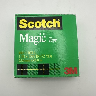 Scotch 3M Invisible Magic Tape 810 Original Matte Finish, 1 Roll - 3/4'' x 1296''