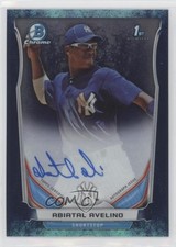 2014 Bowman Chrome Prospect Bubbles Refractor 38/99 Abiatal Avelino Auto 5h5