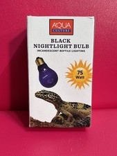 Aqua Culture Black Nightlight Bulb for Reptiles 75 watt 3500 hour, Chameleons +