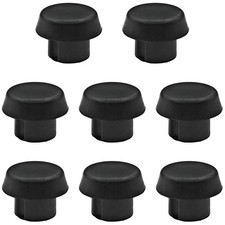 8 PCS Pool Cue Bottom Rubber Cover Pool Cue Bottom Plug Pole Tail Cover Prote...