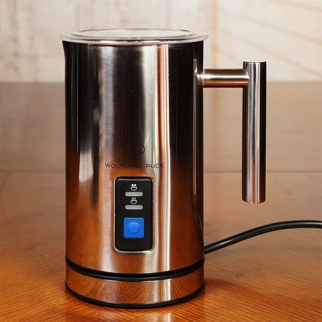 Wolfgang Puck SWMFES10 Electric Milk Frother Hot Cold Foam Maker 500W Tested