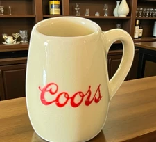 Coors Golden Brewery Beer Miniature Mug Glass Cup Ceramic 1970's Doll House Size