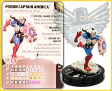 Marvel Heroclix POISON CAPTAIN AMERICA - 043 - SUPER RARE Venom Set