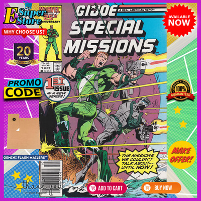 GI JOE SPECIAL MISSIONS #1 Marvel 1986 1st Key Issue Hama/Herb Trimpe/Mike Zeck