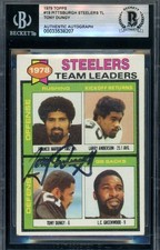 Tony Dungy Beckett BAS Signed 1979 Topps Rookie Autograph