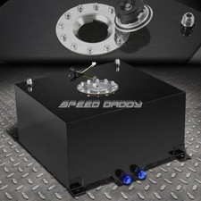 10 Gallon38l Black Coat Aluminum Racingdrift Fuel Cell Tankcaplevel Sender