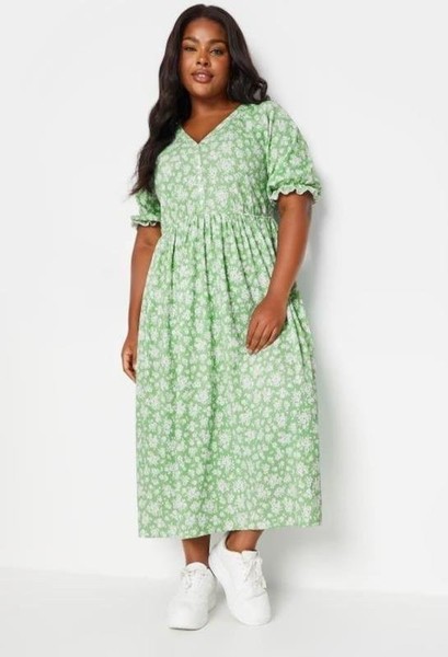 Women Yours Dress White Polyester XXXL