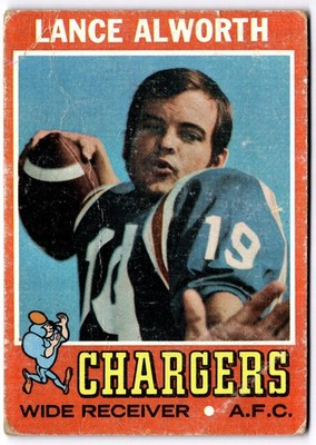 1971 Topps #10 Lance Alworth * Low Grade * High Res Scan *
