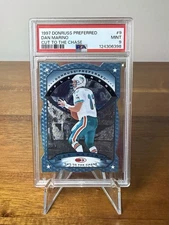 RARE SSP 1:756 PSA 9 Dan Marino 1997 Donruss Preferred Platinum Cut to the Chase