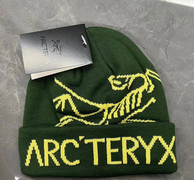 Arc'teryx Bird Word Toque Beanie Hat Green Void Wool Knit Winter