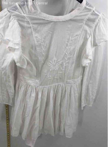 Blouse Banana Republic Femme Taille M Manches Longues Blanc Romantic Eyelet