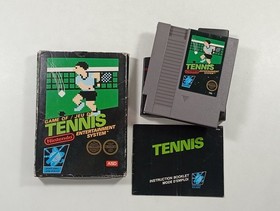 TENNIS NINTENDO NES PAL-FRA (VERSION ASD) - (BOITE ABIMEE - BOX DAMAGE)