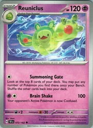 Reuniclus 072/162 Temporal Forces Uncommon Pokemon Card