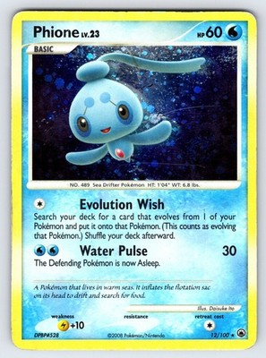 Manaphy 8/100 2008 Majestic Dawn Pokemon Card TCG Nintendo Cosmos Holo Rare - Mp