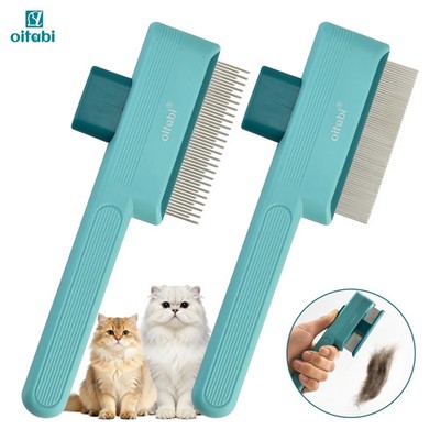  1/2PCS Pet Comb Flea Comb for Cats Dogs, Cat Grooming Brush with Release 