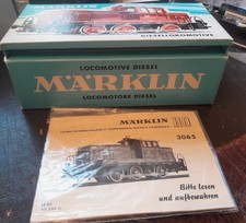 Märklin Bilderkarton Leerkarton 1964 für 3065 BRV 60  guter Zustand m.Beschreib 