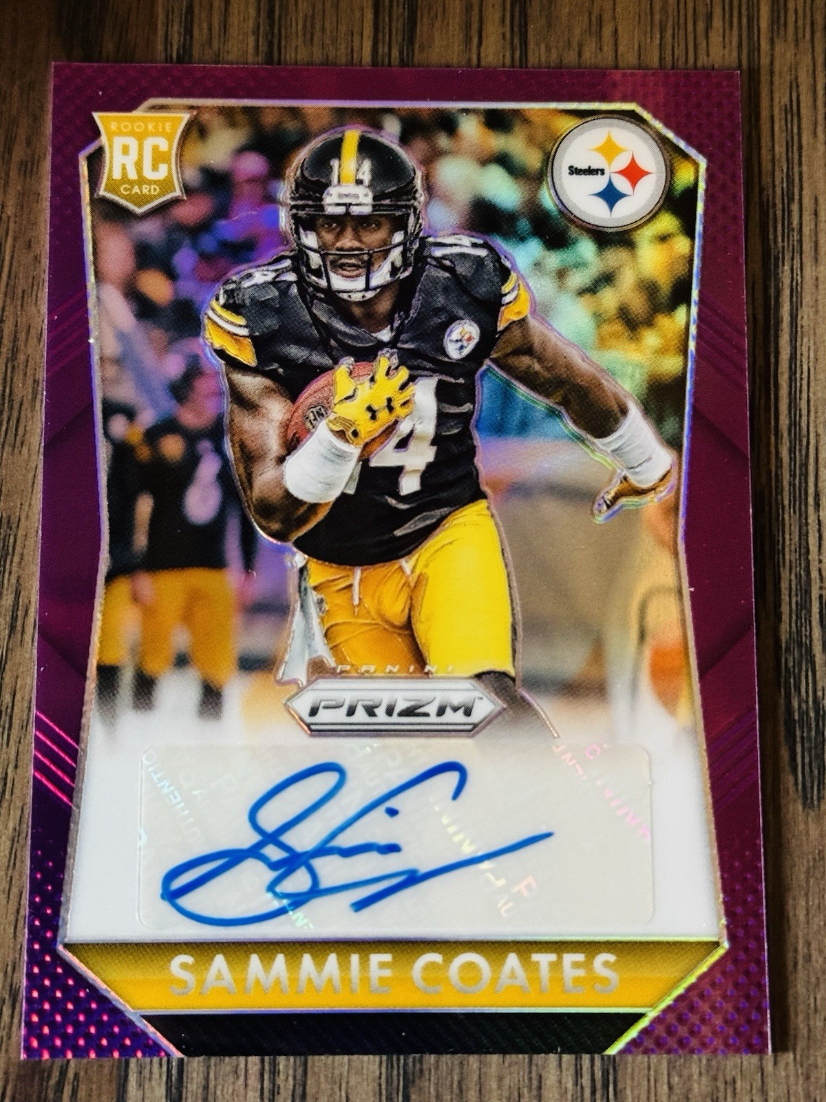 Sammie Coates Panini Prizm Rookie Signatures #RSSC Violet