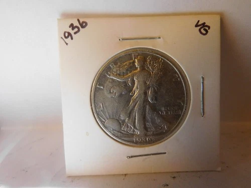 1936 Walking Liberty Half Dollar Very Good Circulated Condition