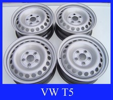 4 Stahlfelgen Felgen 6,5Jx16H2 ET51 für VW T5 T6 Transporter , Multivan Neu 9685