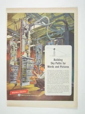 Vintage 1950 Western Electric Advertisement Sky Paths Technology Bell System