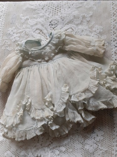 Ancienne robe d'époque, jeune fille , organdi 1920 Théâtre ? poup Raynal? - Photo 10/12
