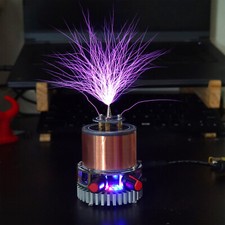 Mini Music Dual Class E Solid State Tesla Coil SSTC Bluetooth Plasma Loudspeaker
