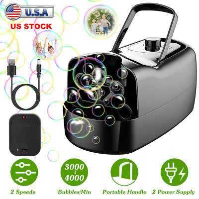 Hands-Free Bubble Blower Portable Automatic Bubble Maker Party Wedding Decor