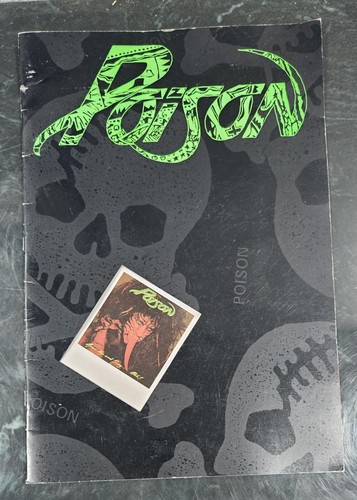 Programme original de livre de tournée de concerts 1988 POISON "Open Up And Say"