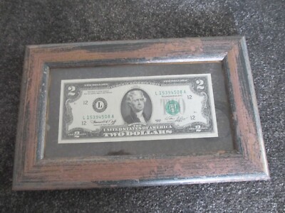 1976 2 $ Two Dollar Bicentennial Commemorative Bill Philadelphia USA