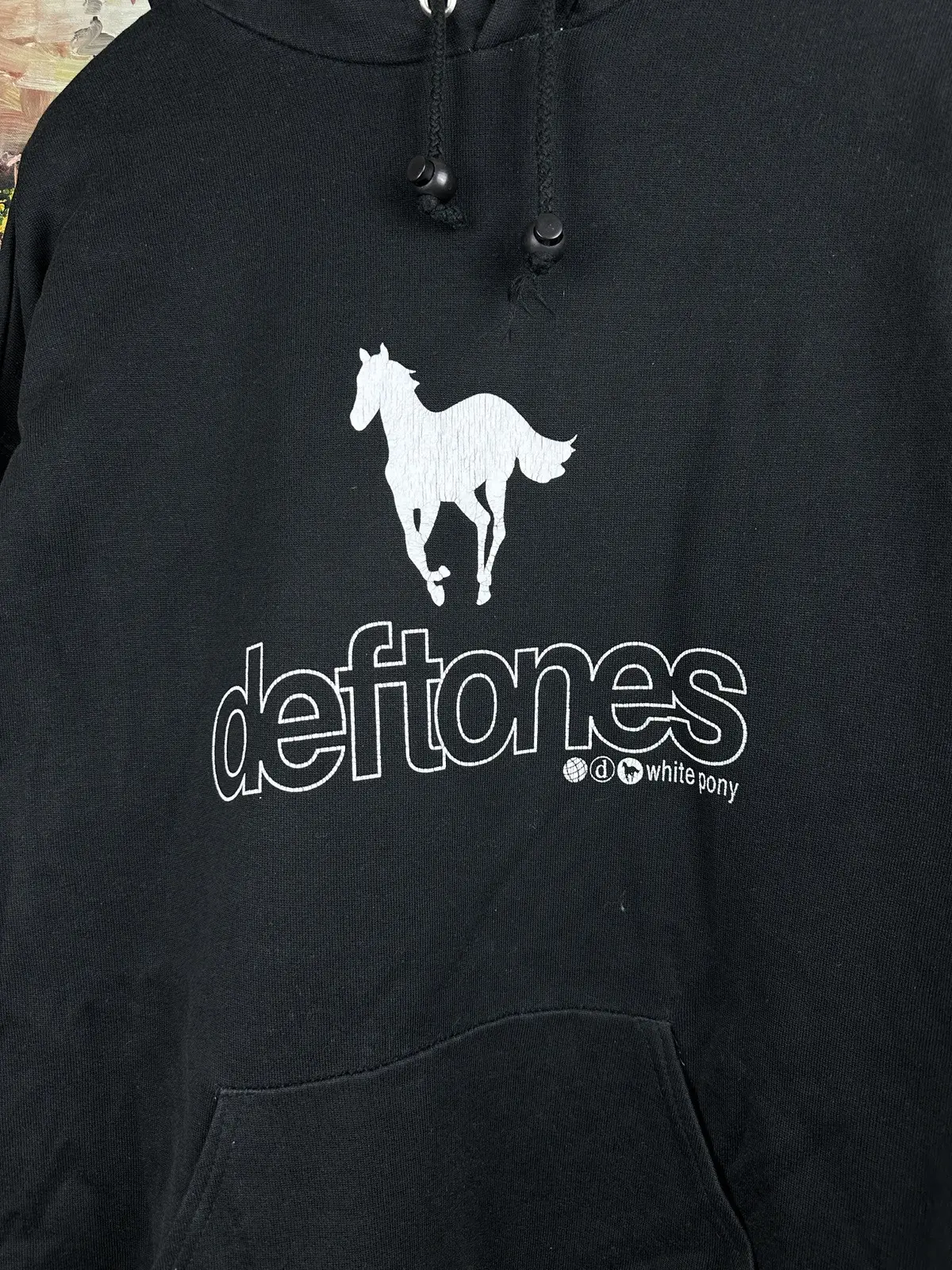 Felpa con cappuccio Deftones Band bianca pony regalo per fan taglia completa dalla S alla 3XL TMB4387