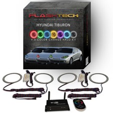Rgb Multi Color Led Halo Kit With Wifi App For 07-08 Hyundai Tiburon Headlights Rgb Multi Color Led Halo Kit With Wifi App For 07-08 Hyundai Tiburon Headlights