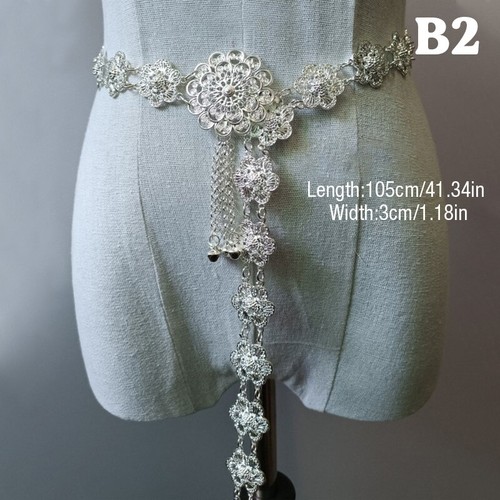 Women Thai Dai Metal Belts Thailand Clothing Waist Chain Vintage Accessories - Picture 17 of 24