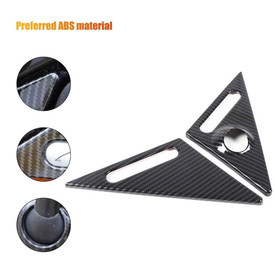 Se adapta a Smart FORTWO 451 2009-2015 vista lateral bandera delantera cubierta de ajuste ABS fibra de carbono Foto 3 de 4