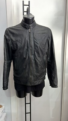 CONBIPEL LEDERJACKE gebraucht Herren Man schwarz Gr. 50 PGS1159PI