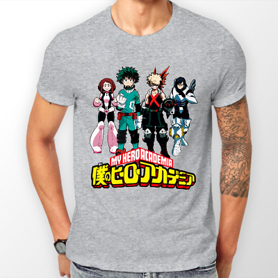 My Hero Academia Team Boku No Hero Anime Manga Tshirt T-Shirt Tee